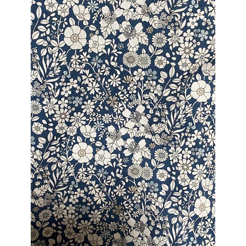 ANN MASHBURN Blue Floral Button Down Shirt - Picture 7 of 9